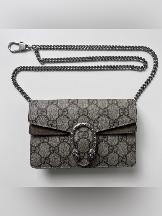 Gucci Handbags - Authentic Gucci Dionysus Super Mini GG Supreme Canvas Bag